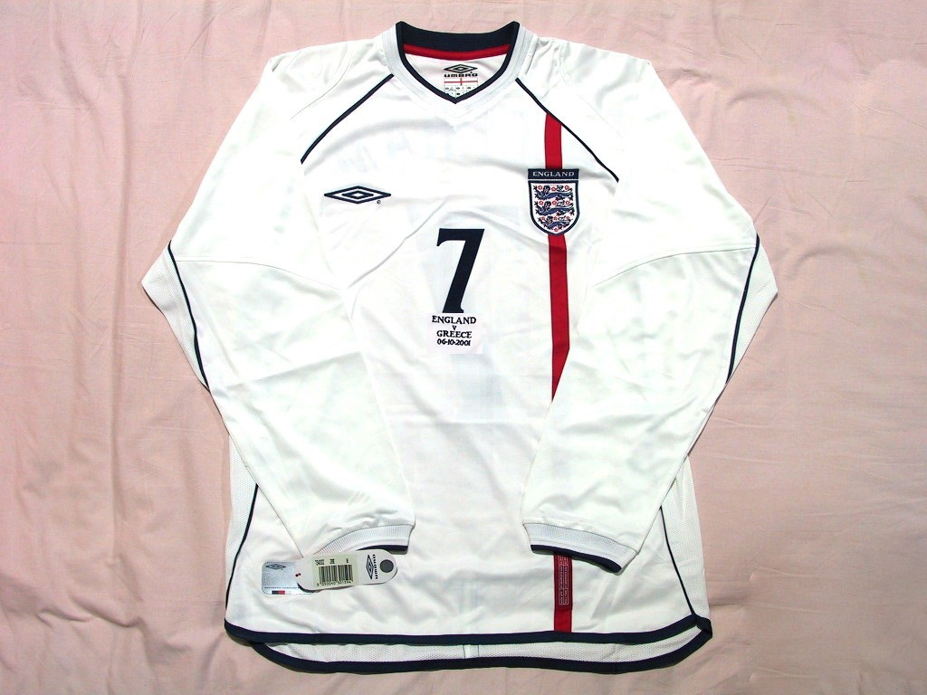 新品】ベッカム#7 01/03イングランド代表 ギリシャ戦仕様 (検索
