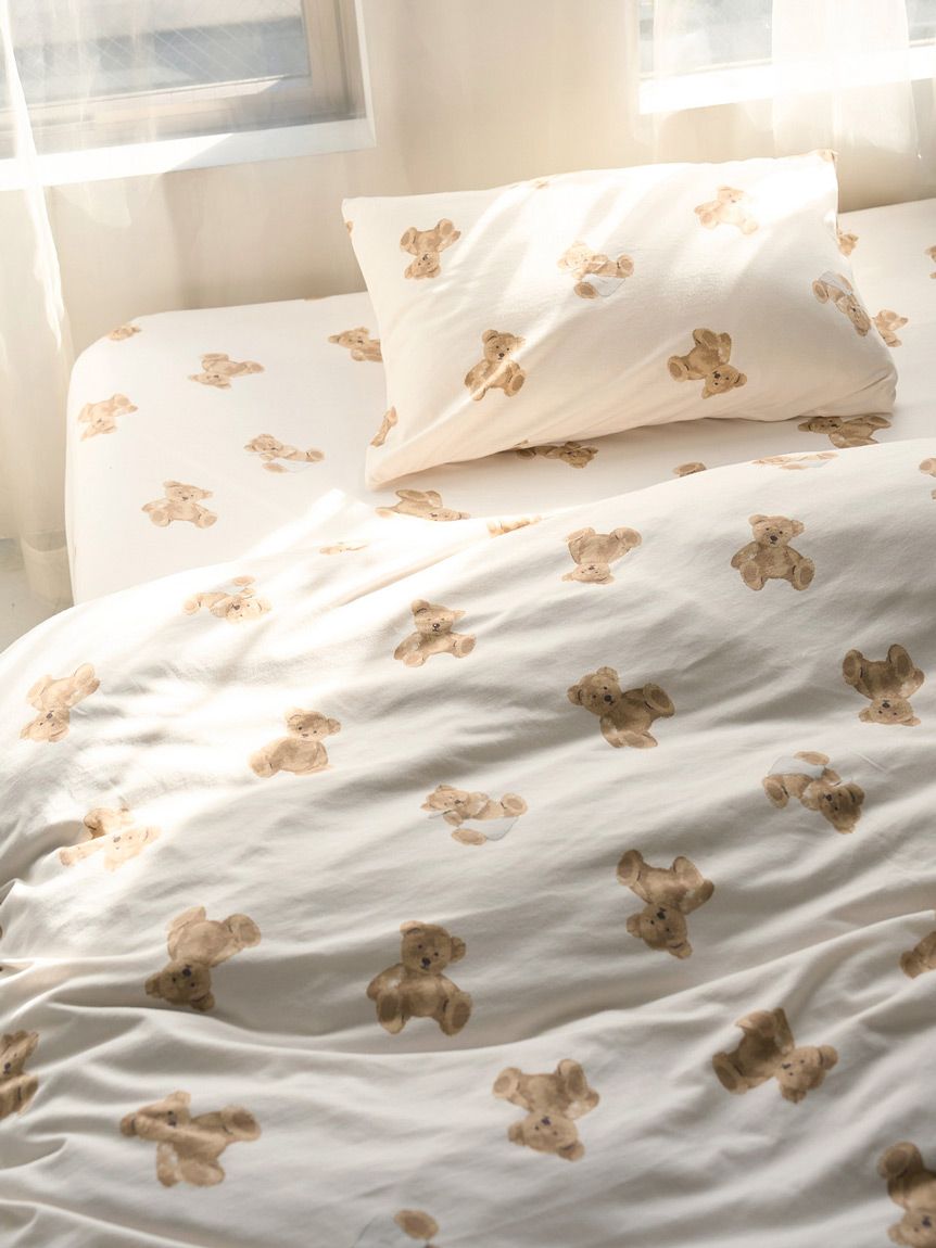 Sleep】ベア柄3点セット（ダブル）(寝具セット)｜ルームウェア