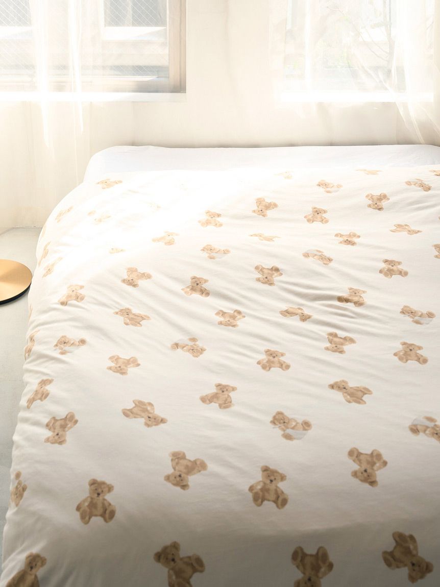 Sleep】ベア柄3点セット（シングル）(寝具セット)｜ルームウェア