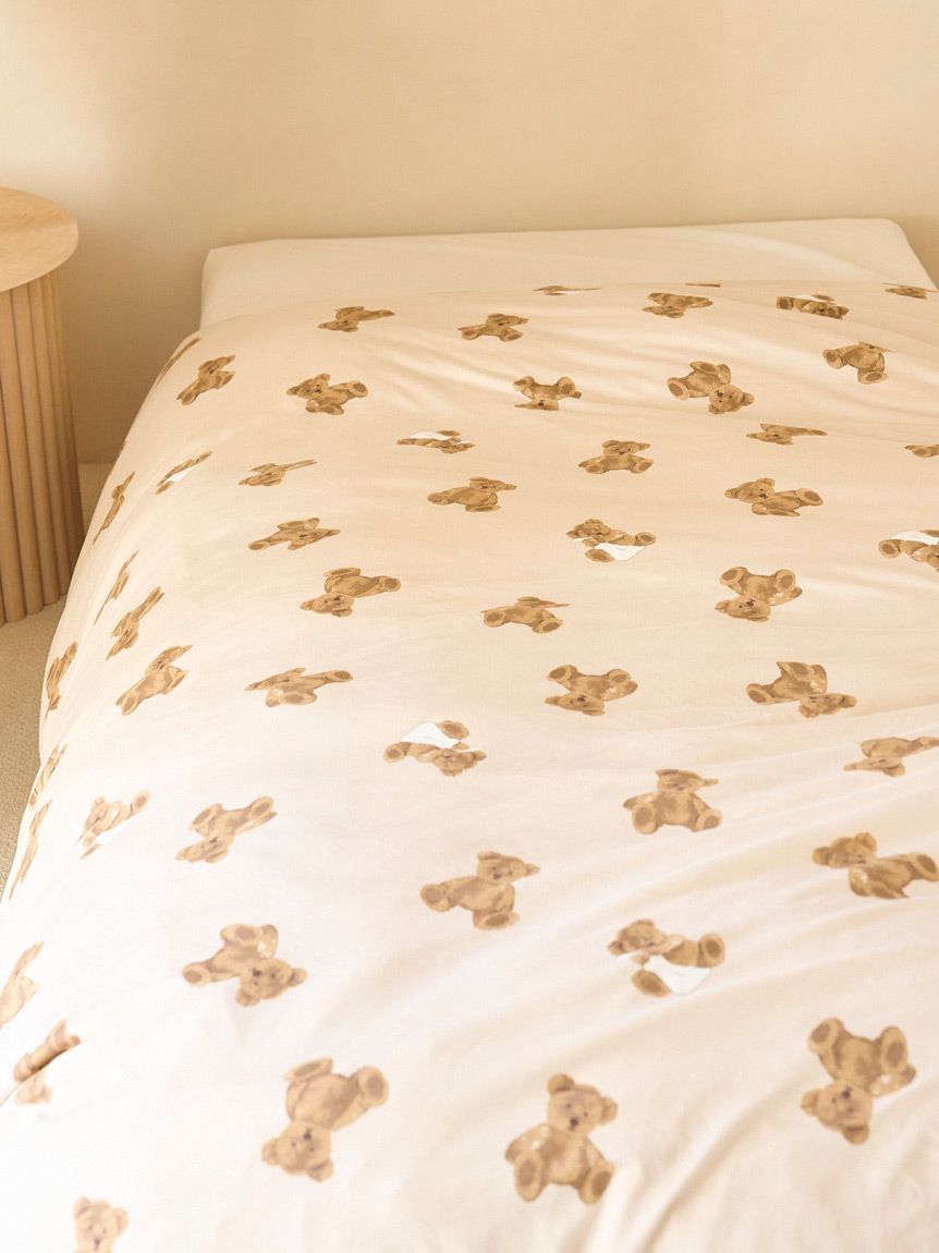 Sleep】ベア柄3点セット（シングル）(寝具セット)｜ルームウェア