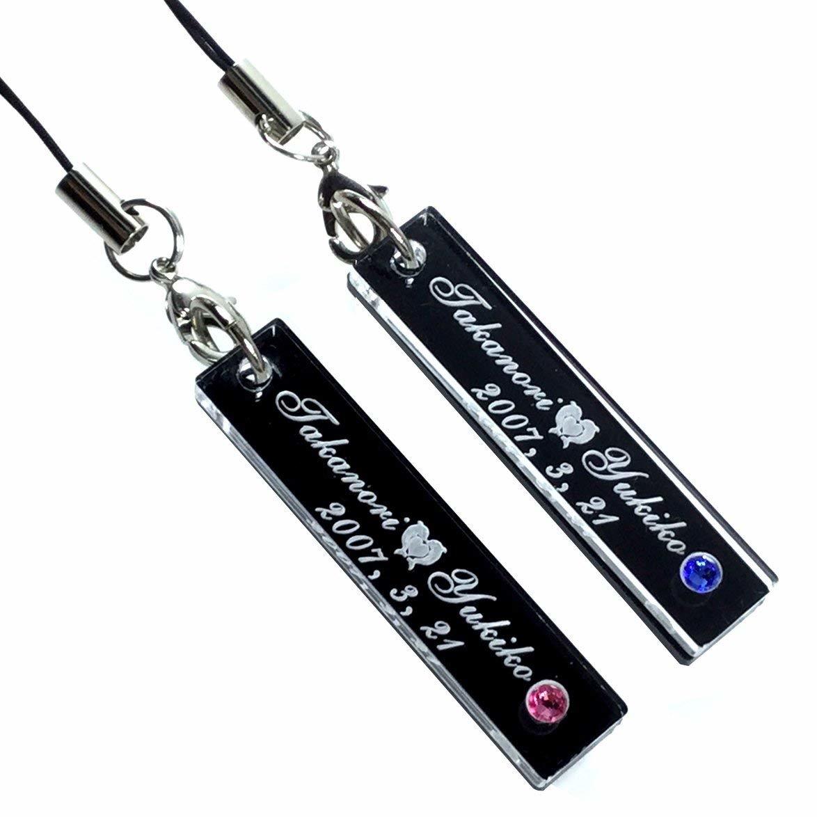 名入れ ストラップ】2個入り 累計売上10,000個突破商品！M-Style