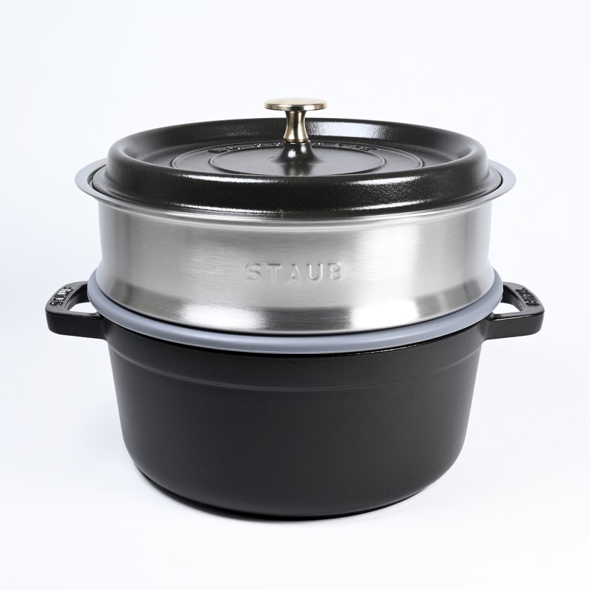 ストウブ staub ピコ ココット 24cm スチーマーセット ラウンド 鋳物