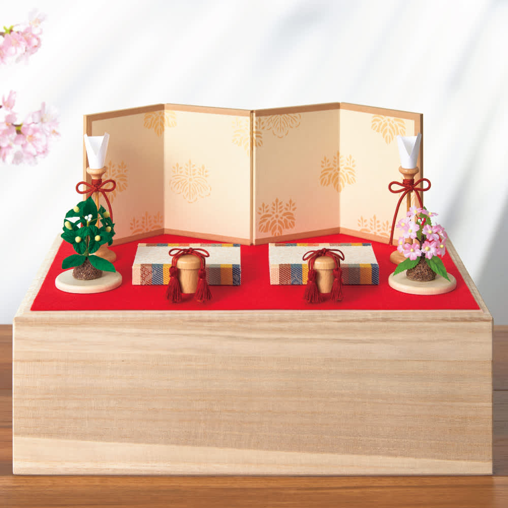 江戸木目込雛人形 桐箱と飾りのセット 通販 - ディノス