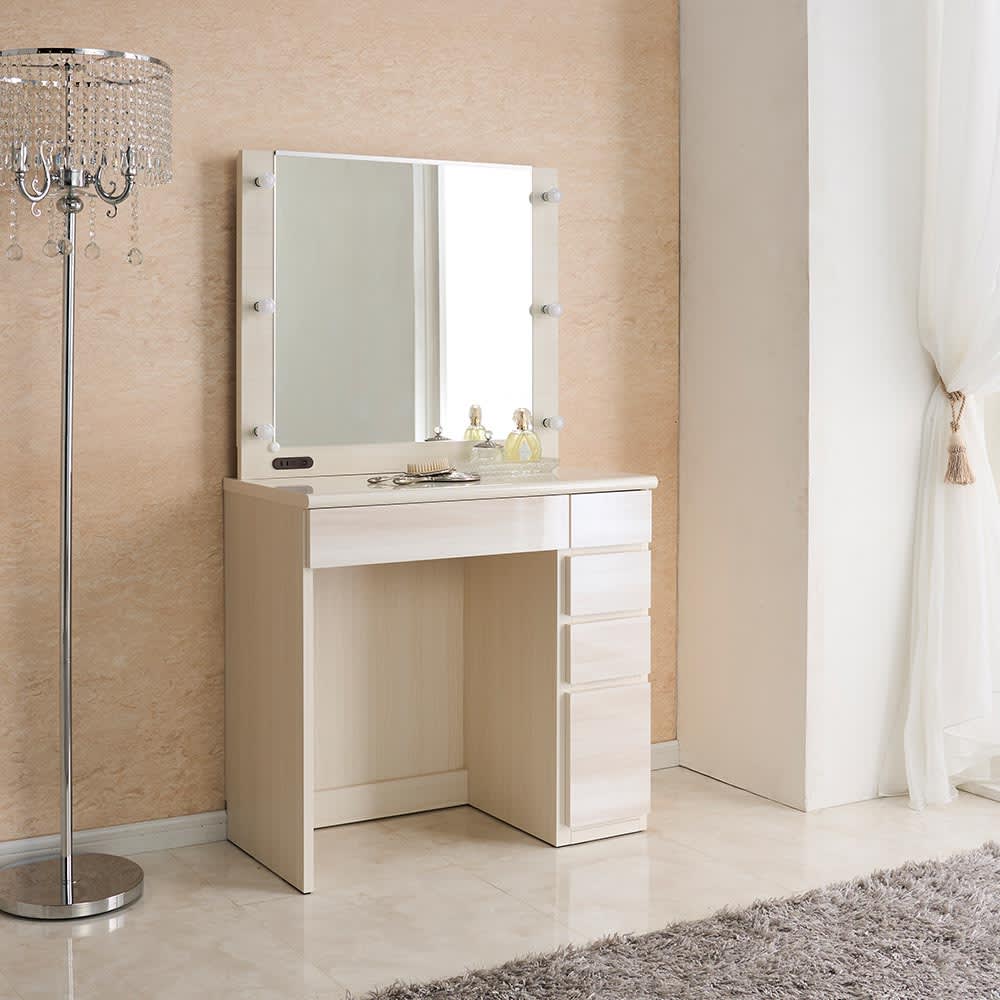 NEWモデル‐LEDライト付きドレッサーシリーズ ドレッサー 幅99cm 通販