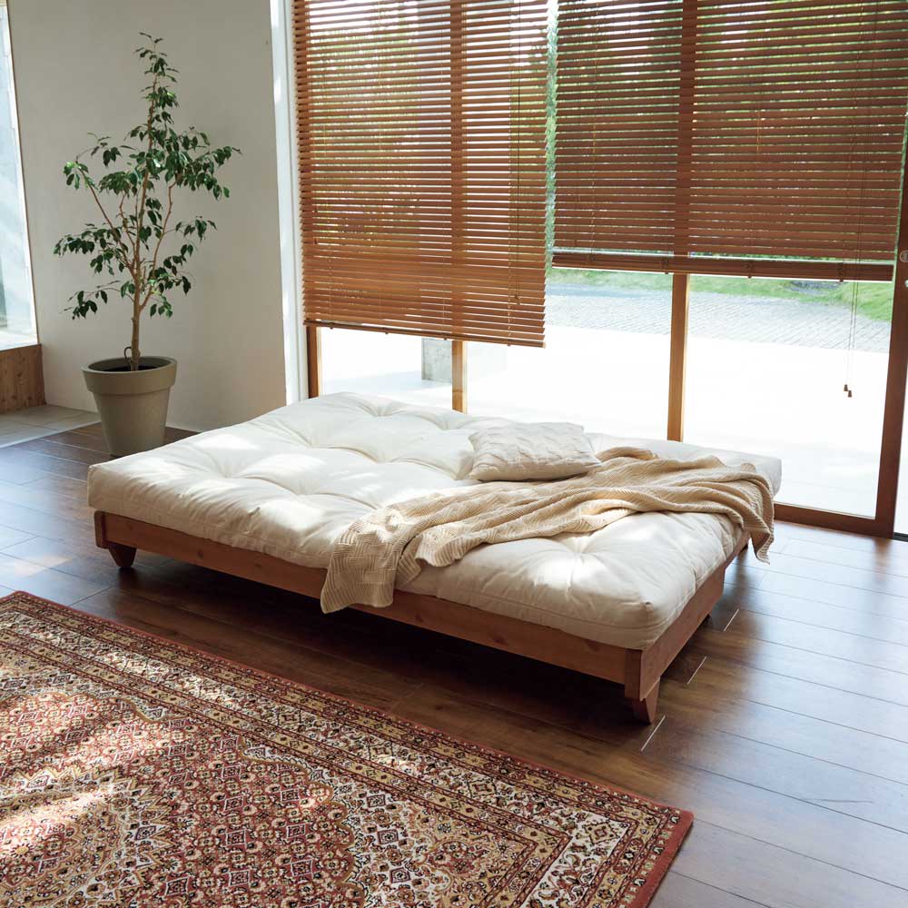 ヨーロッパ製ソファベッド Karup カーラップ（ブラウン・ダーク