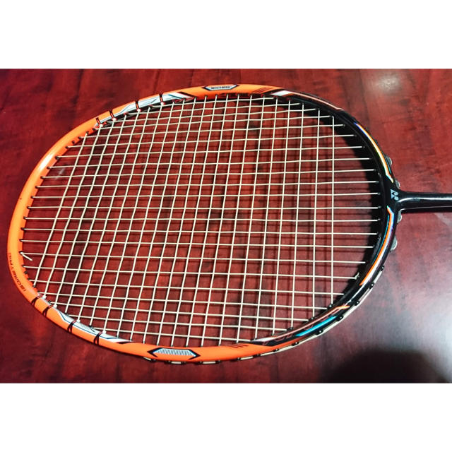 YONEX - 旧色オレンジ！ナノレイzスピードの通販 by しゃんべりー's