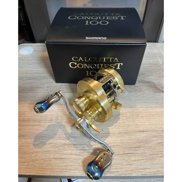 SHIMANO - シマノ カルカッタコンクエスト100 リブレハンドル カスタム
