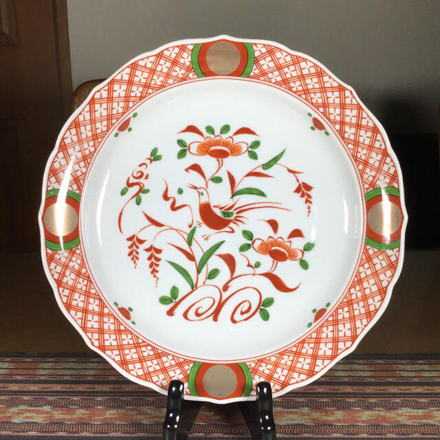 たち吉 - たち吉 『赤呉須花鳥』 赤絵金彩 中皿 5枚 大皿の通販 by