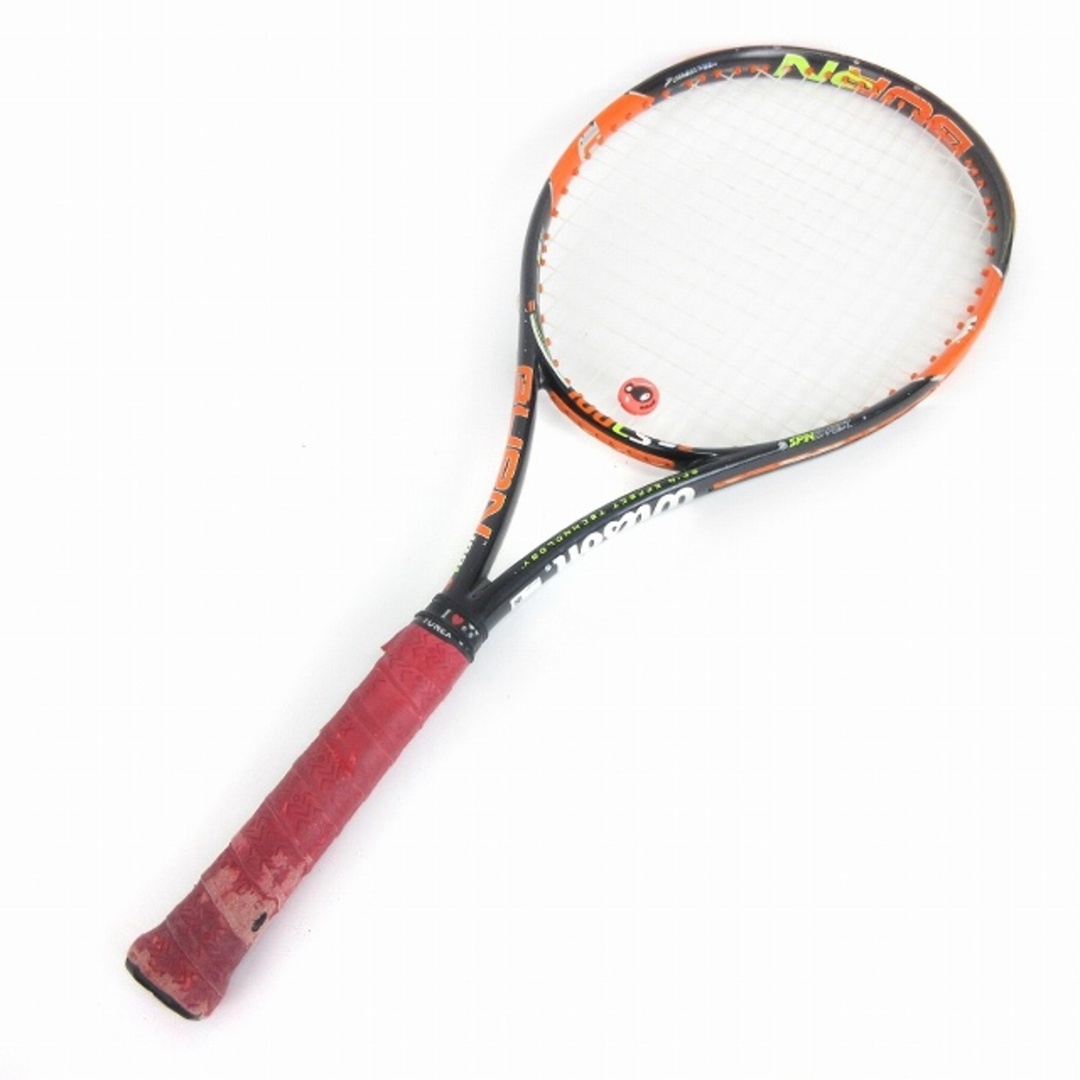 wilson - ウィルソン 2本 BURN テニスラケット 黒 オレンジ □SM3 同梱