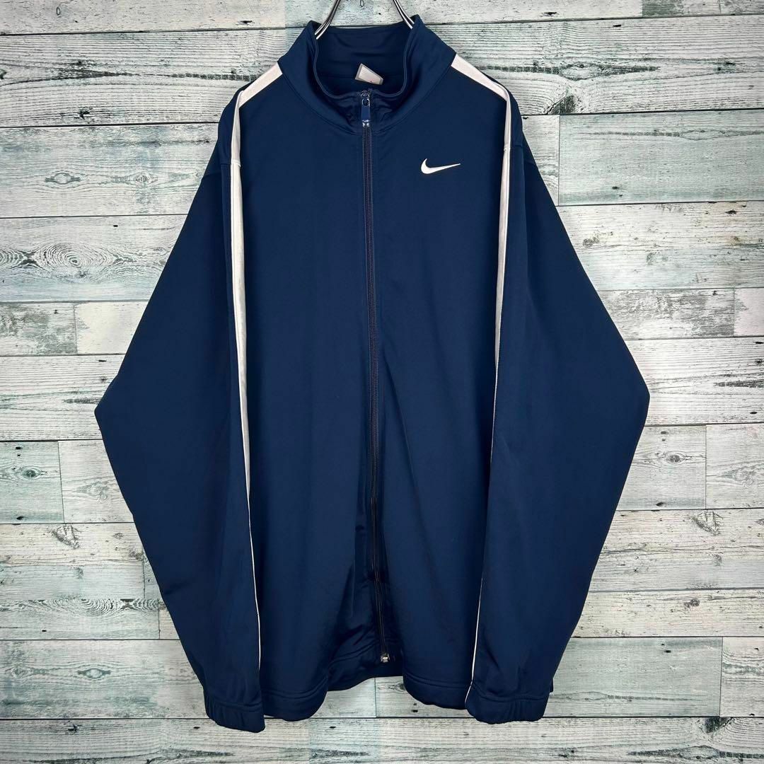 NIKE - ナイキ 刺繍ロゴ 袖ライン ジャージ トラックジャケット