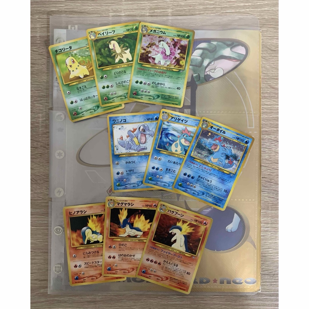 ポケモン - Neoプレミアムファイル：メガニウム/バクフーン/オーダイル