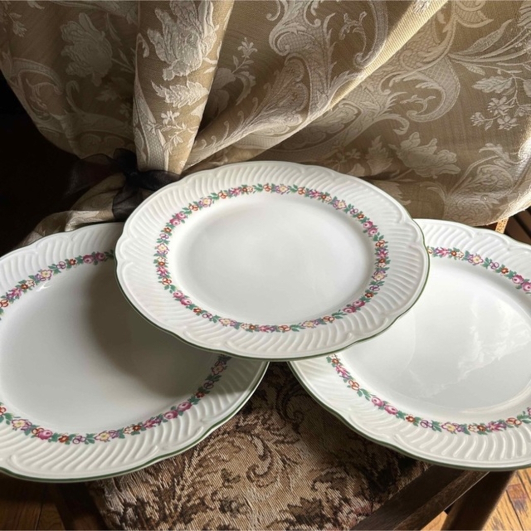 AGRIVERDEONLINE-新品Richard Ginori laveno イタリアお花のディナー皿3枚