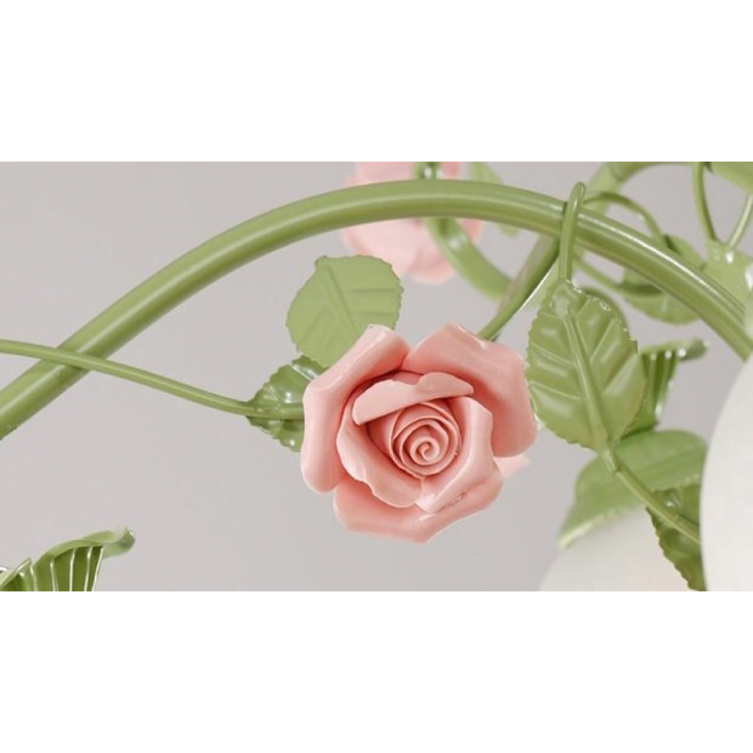 花型 薔薇ペンダントライト ．洋風照明．シャンデリア．電源直結タイプ