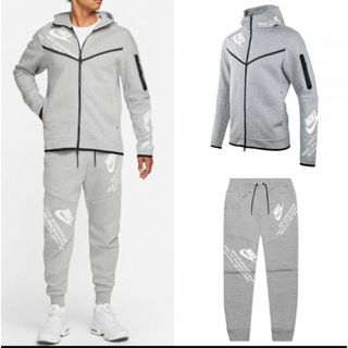 NIKE - ナイキ XLサイズ メンズ テックフリース セットアップ グレーの