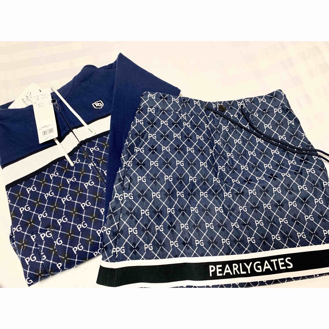 PEARLY GATES - パーリーゲイツ パーカー スカート ニット帽