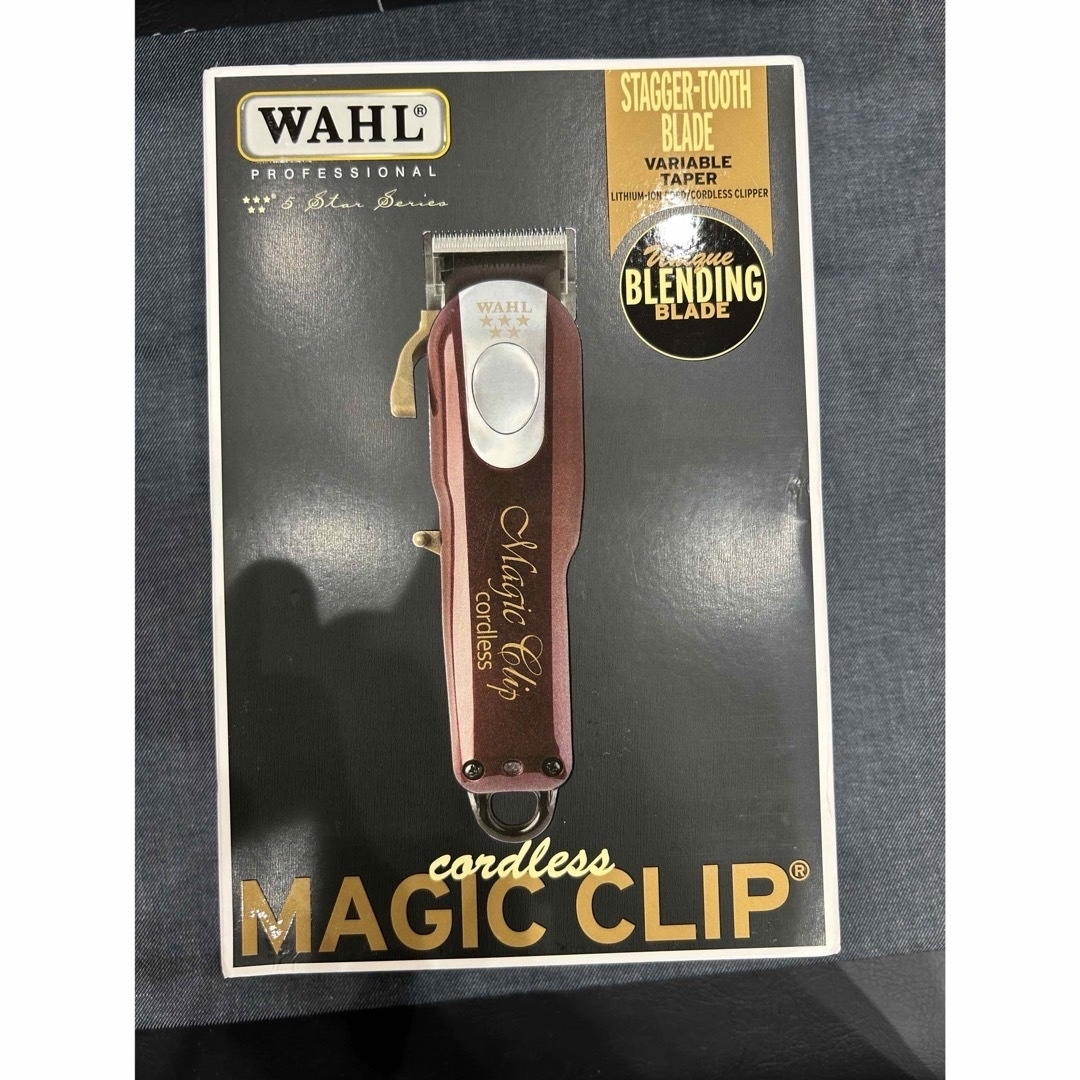 wahlバリカン 新品未使用 コードレスバリカン マジッククリップ 赤