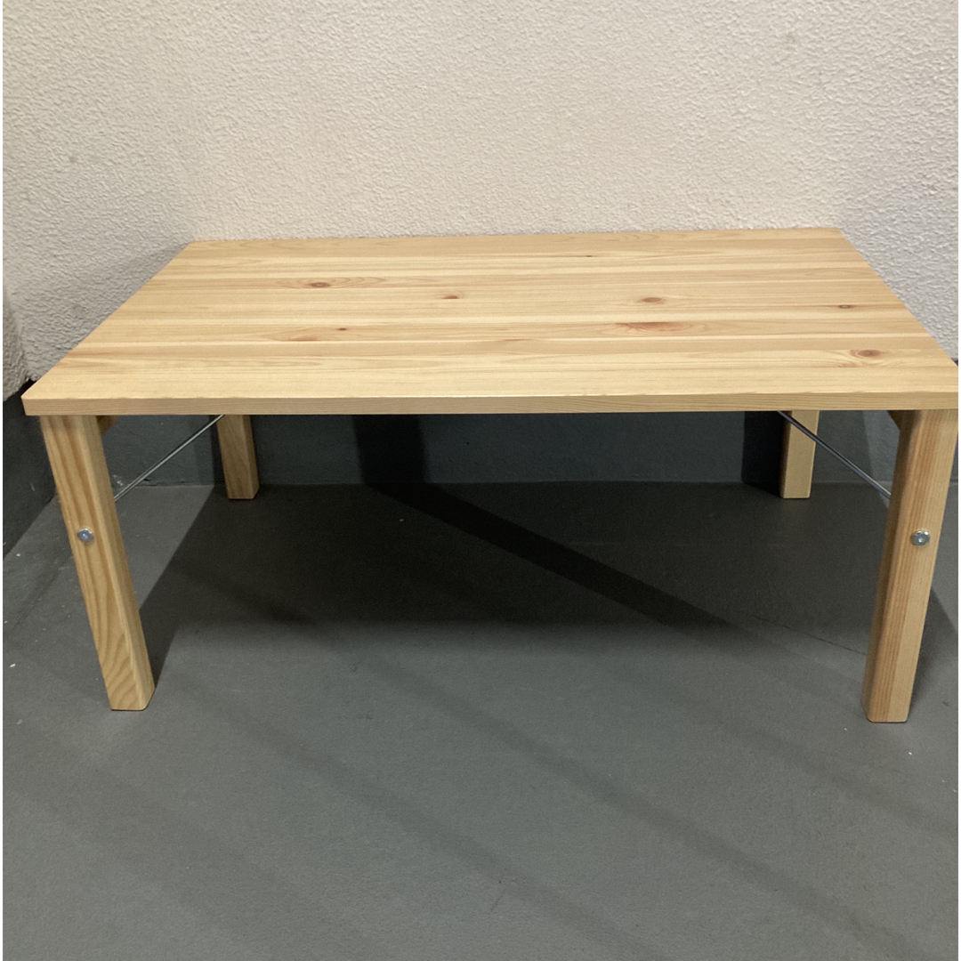 MUJI (無印良品) - 無印良品 パイン材ローテーブル・折りたたみ式 MUJI