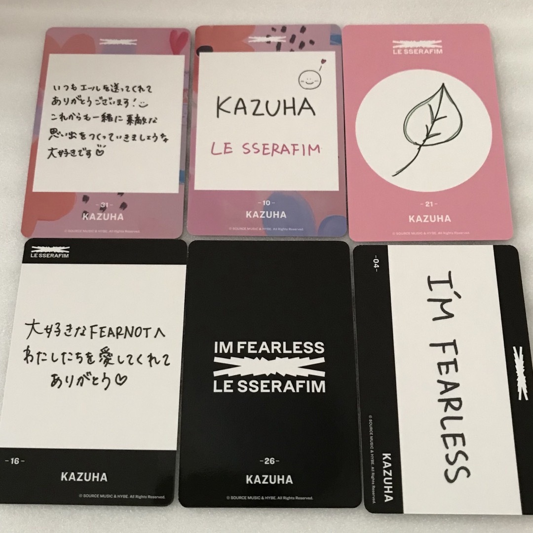 LE SSERAFIM - LE SSERAFIM FEARLESS ランダムトレカ カズハ 6枚