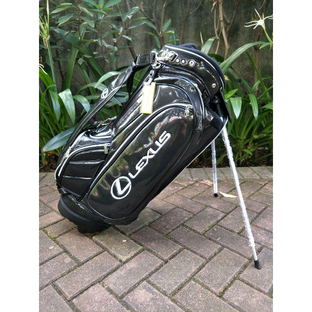 LEXUS☆レクサス☆ゴルフスタンドキャディバッグ☆ブラック☆QB139の