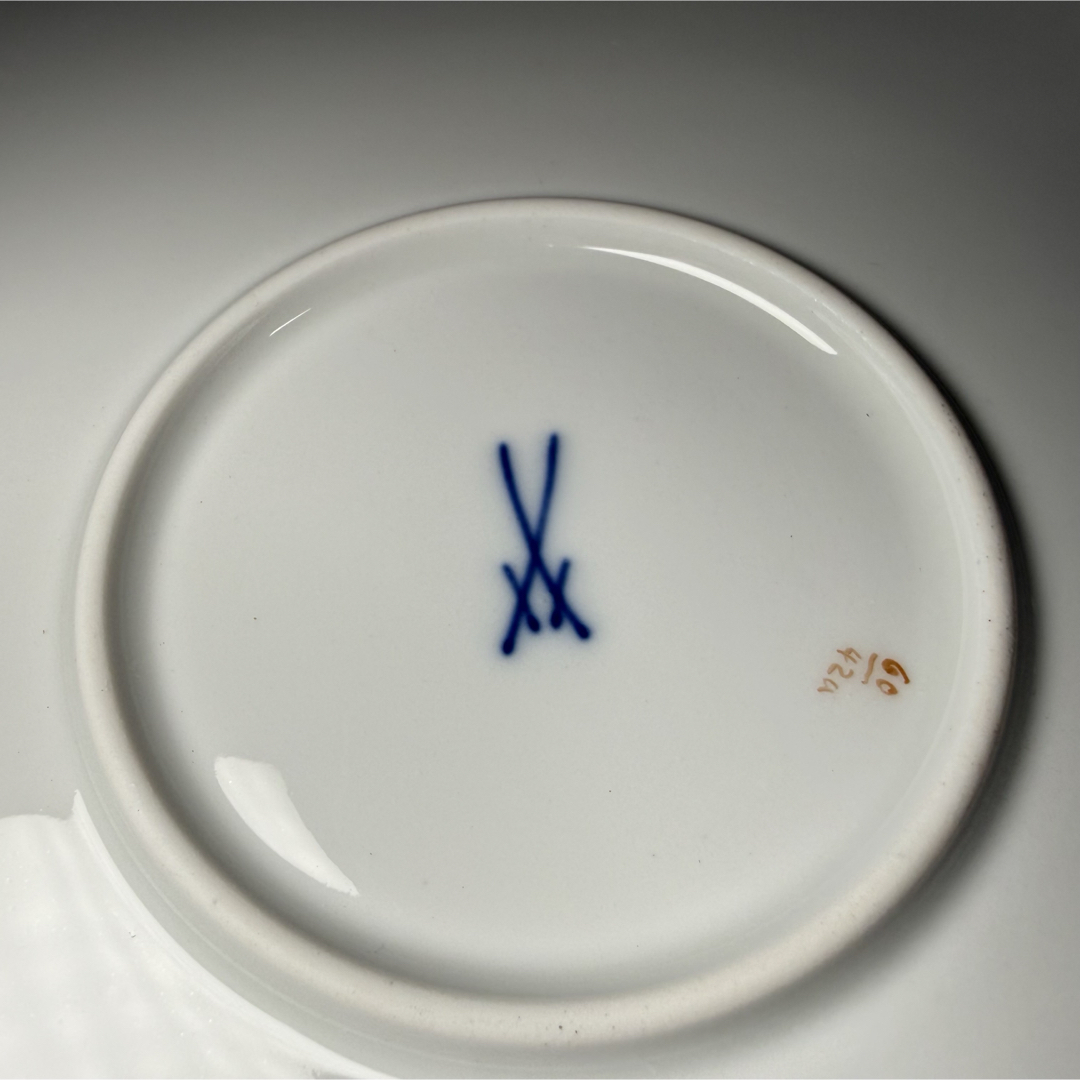 MEISSEN - 未使用 マイセン 金彩 2つ花 アネモネグランドプレート(34cm