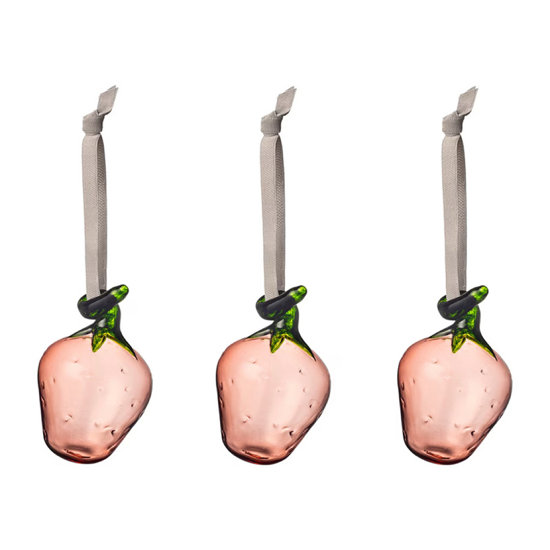 iittala - 新品 iittala イッタラ ガラス オーナメント ストロベリー