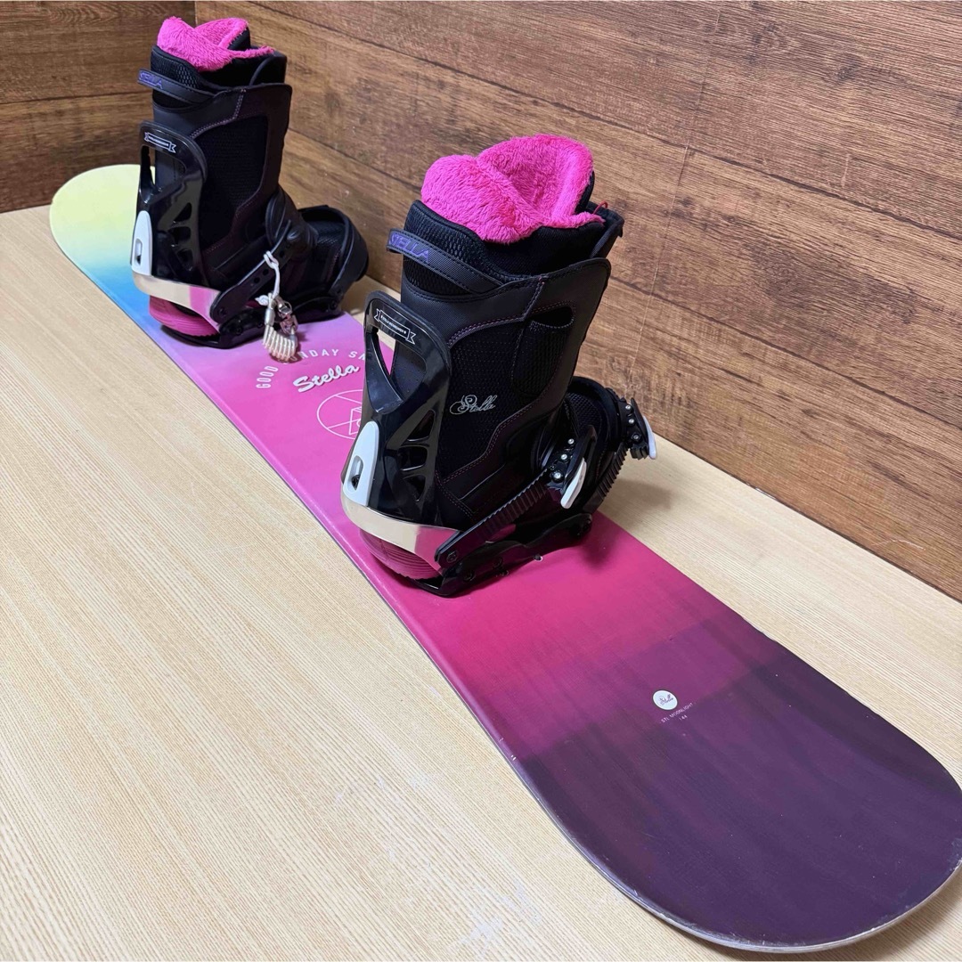 STELLA ステラ 初心者オススメ レディース スノーボード5点 144cm