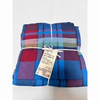 MUJI (無印良品) - 無印良品 掛ふとんカバー（タータンチェック）の
