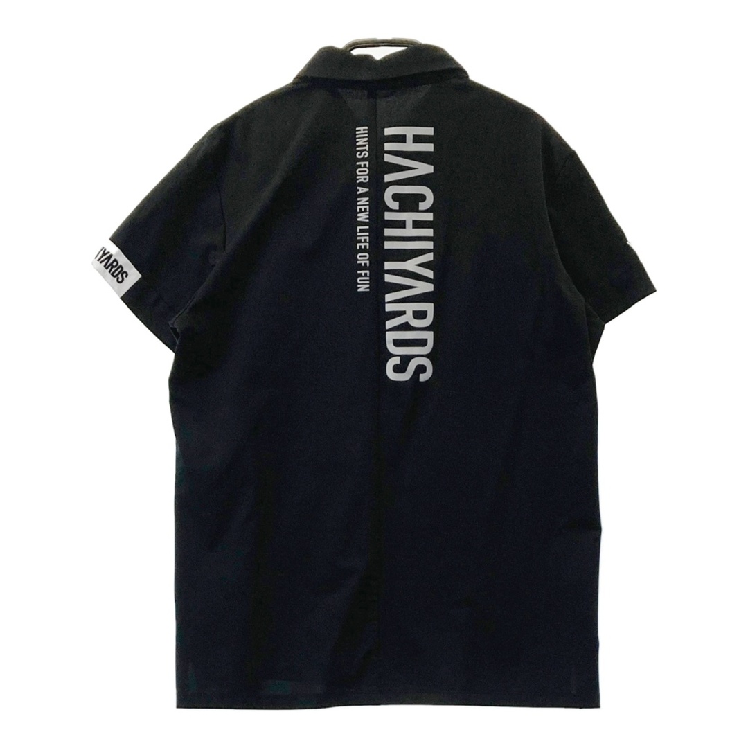 サイズ：L 8YARDS ハチヤーズ 半袖ポロシャツ ブラック系