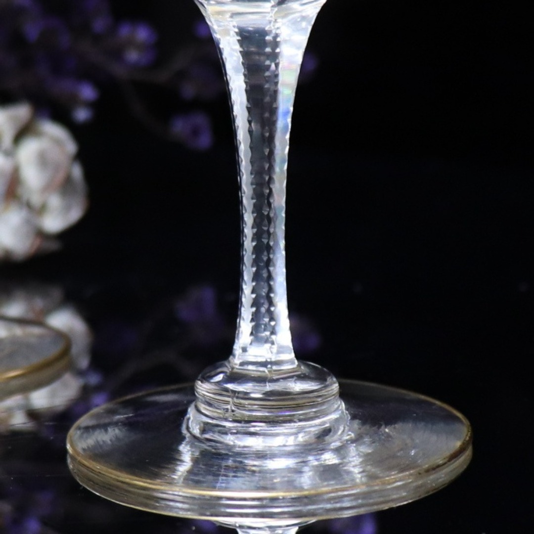 Baccarat - オールド・バカラ 1900年頃 金彩 グラス2客 ゴールド