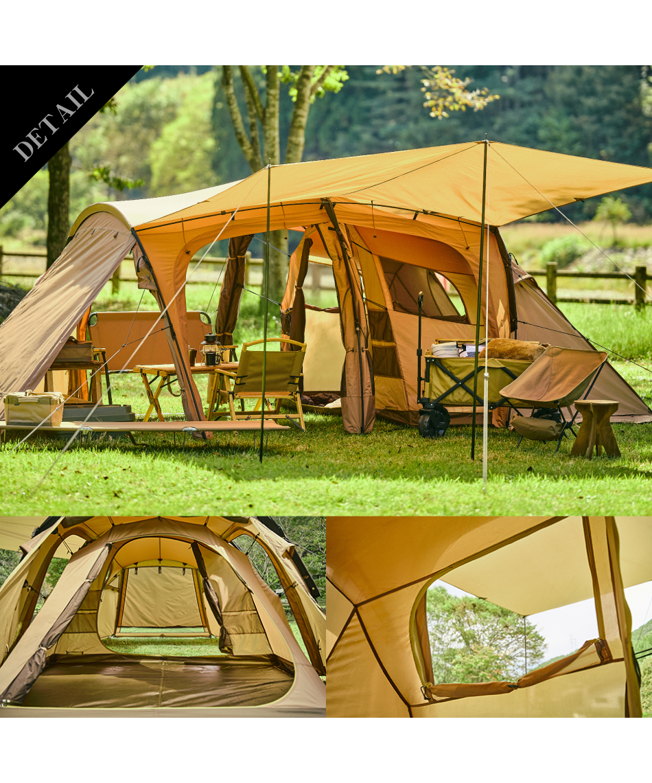 ビジョンピークス(VISIONPEAKS) トレスアーチ2ルームテント＋RF