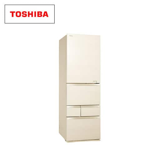 東芝 冷蔵庫 【新品同様】冷凍冷蔵庫 501L 右開き ラピスアイボリー GR
