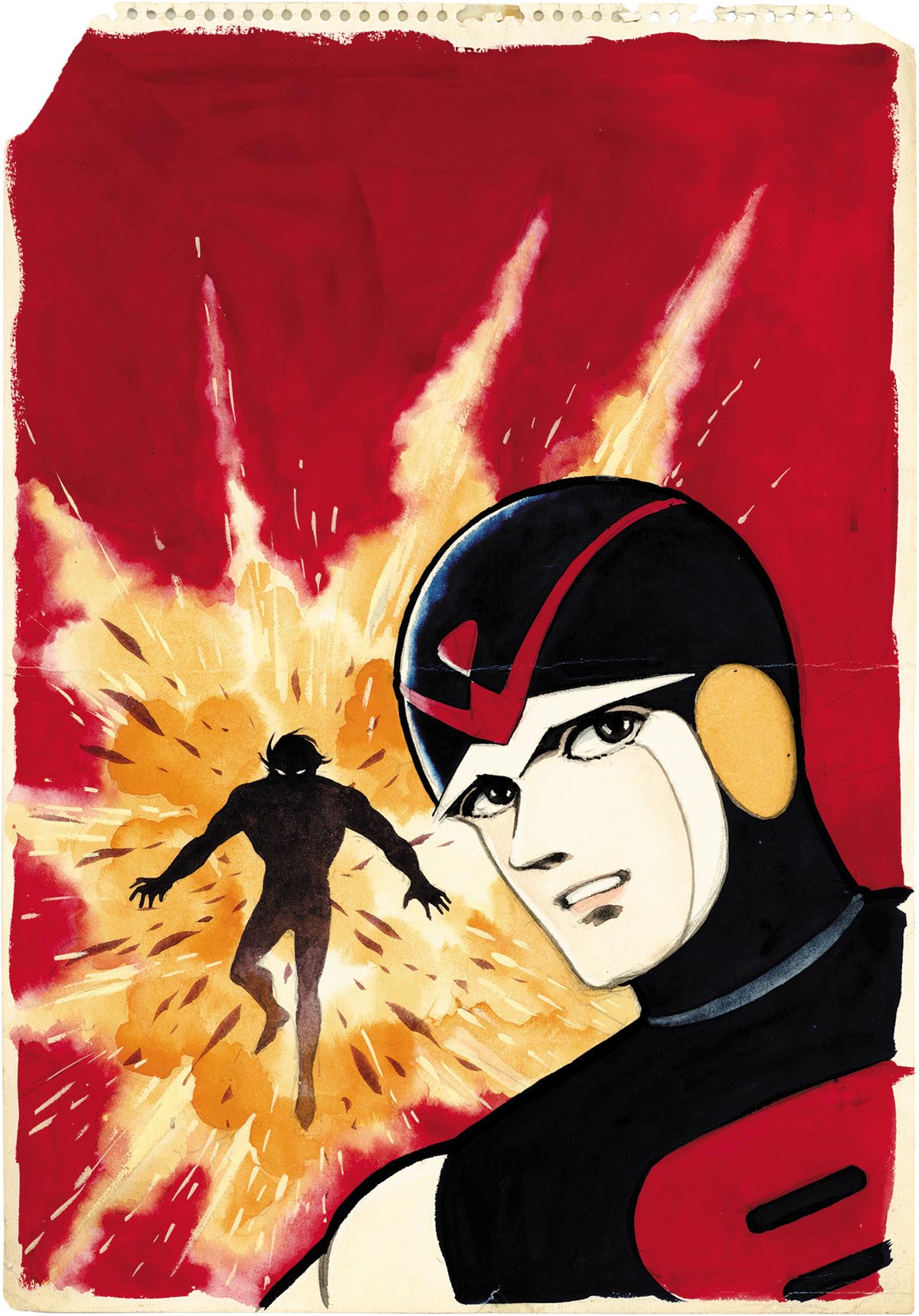 3019］ 桑田次郎 直筆カラー原稿「エイトマン」