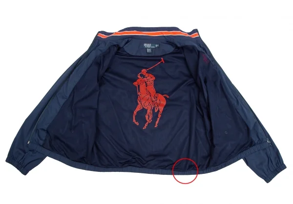 ポロラルフローレンPOLO RALPH LAUREN ポニーワンポイント刺繍ジップ