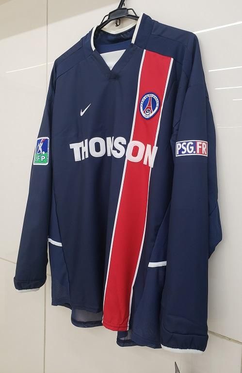 PSG（H）02/03 選手用 コード7 長袖 ロナウジーニョ＃10 +