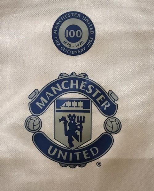 マンチェスターU（AWAY 100周年）01/02 長袖 ベッカム＃7 +