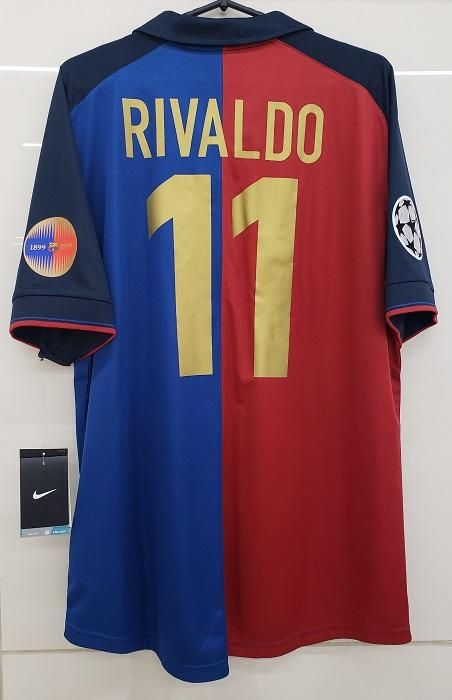 FCバルセロナ（100周年） 99/00 CL リバウド＃11 +パッチ付！