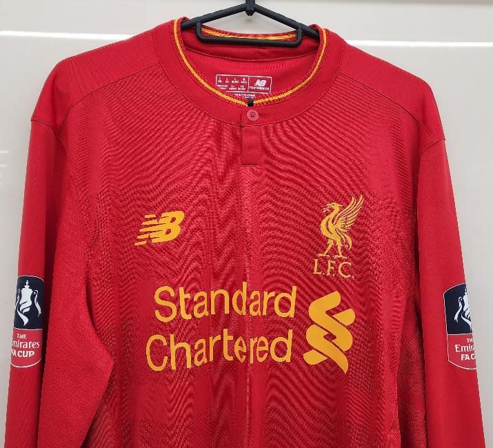 リバプール（H）16/17 FA CUP 長袖 ララーナ＃20 + FA CUPパッチ