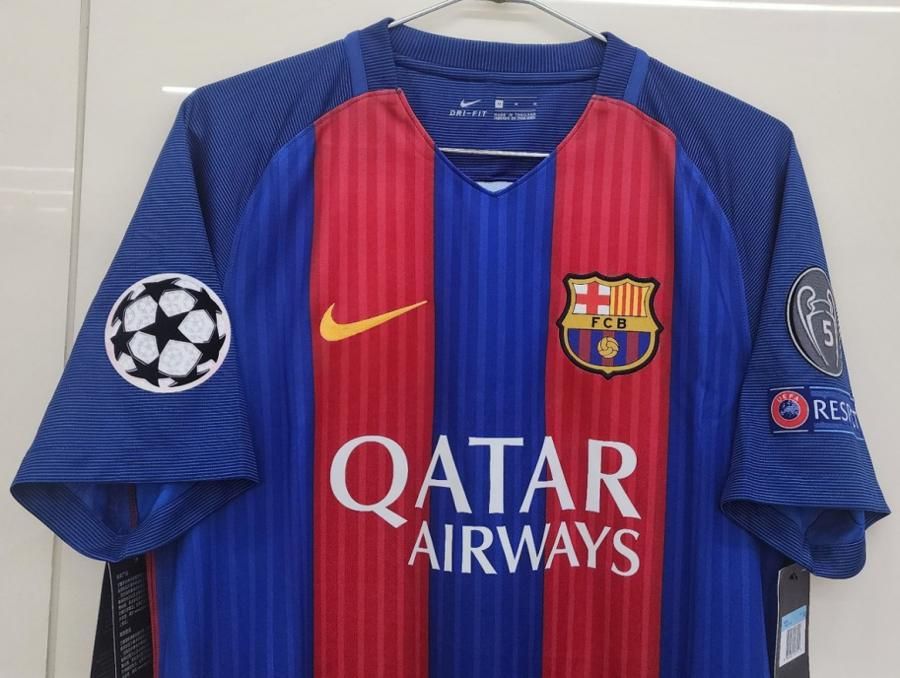 FCバルセロナ（H)16/17 UCL メッシ＃10 パッチx3個付き！