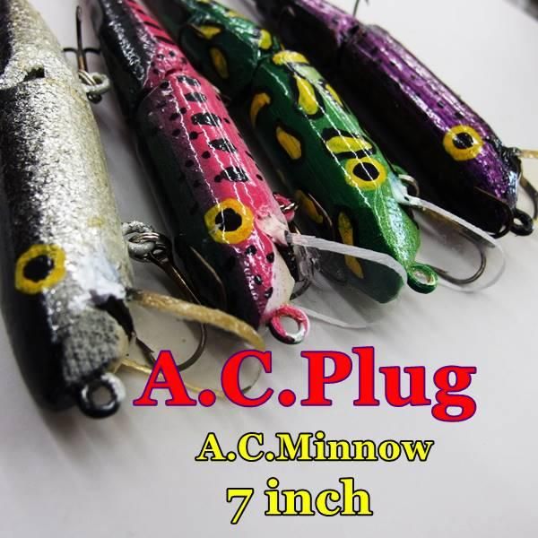 ACプラグ オリジナルA.C.ミノー 7インチ - バスプロショップ ナイル