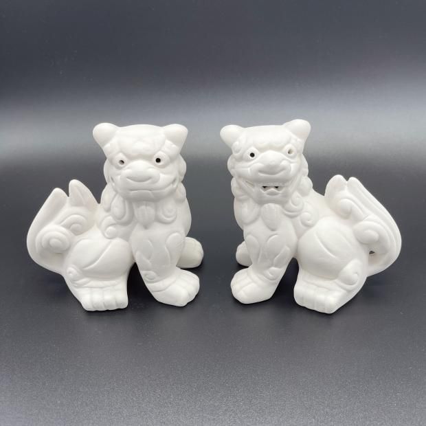 絵付（素焼き）シーサーA - 沖縄のギフト・引き出物の通販なら琉球ギフト