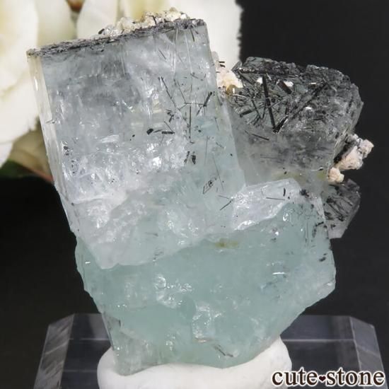 パキスタン Chumar Bakhoor産 アクアマリン＆ブラックトルマリンの結晶