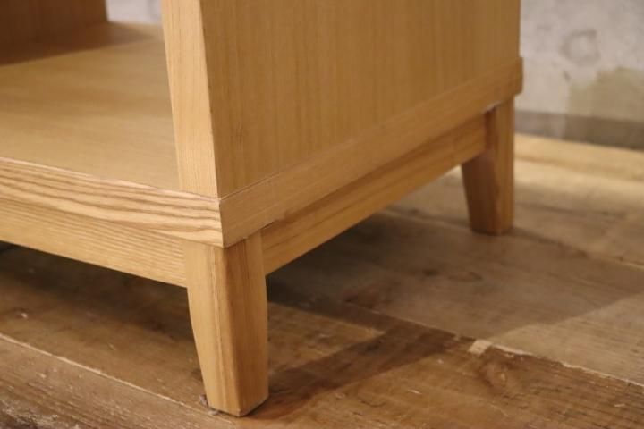 人気の無印良品(MUJI)のタモ材・2段・3列オープンシェルフです