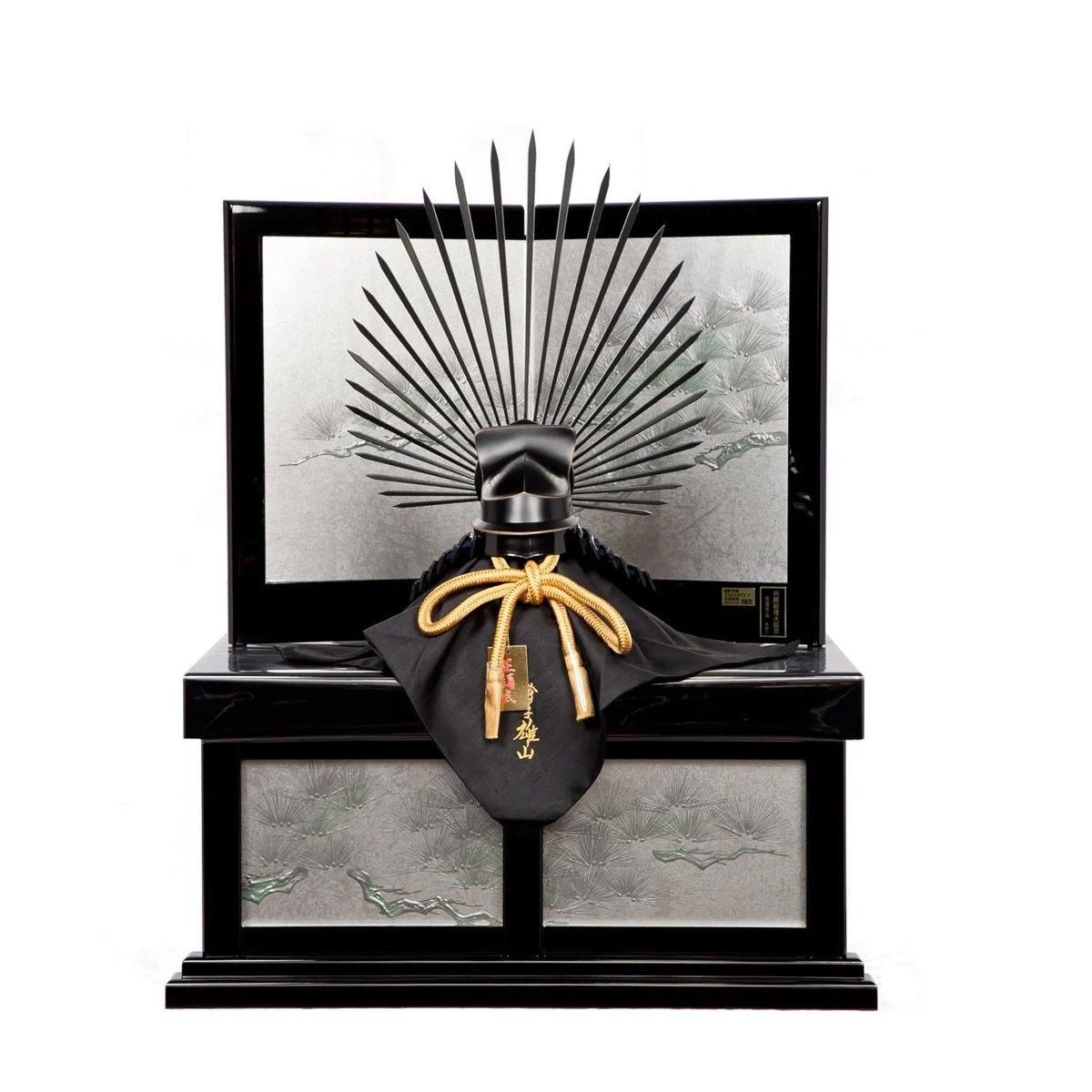 兜飾り 10号 豊臣秀吉公 銀松収納台 雄山