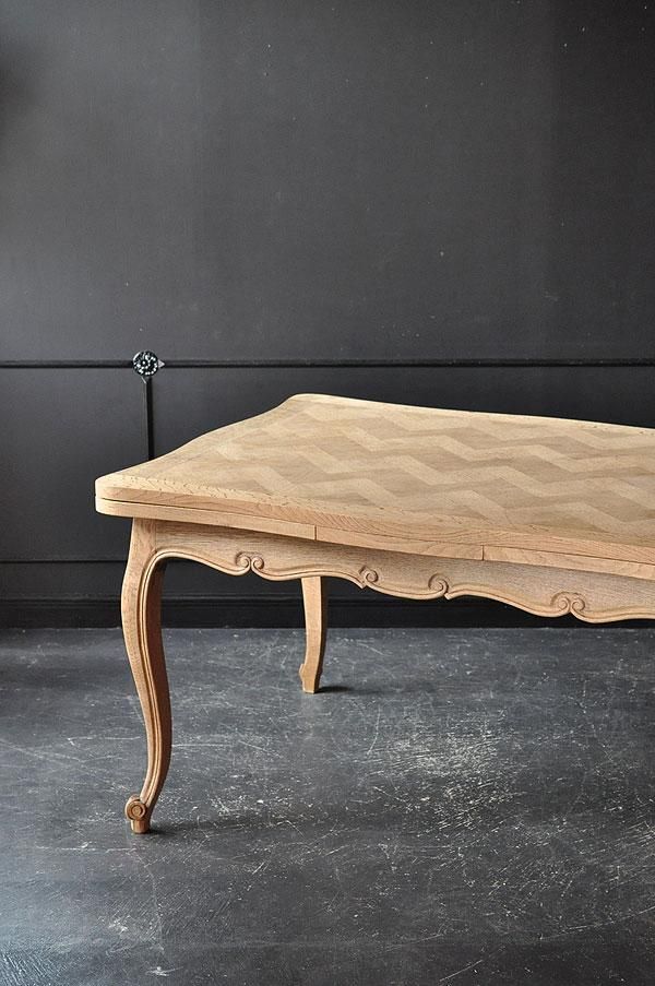 剥離された伸縮式アンティークテーブル・2/アンティーク家具 店舗什器