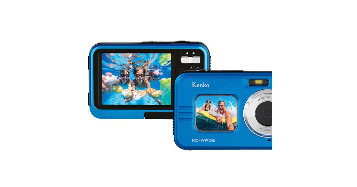 1.5型の前面液晶モニターを装備したIPX8防水コンデジ「KC-WP06」が本日