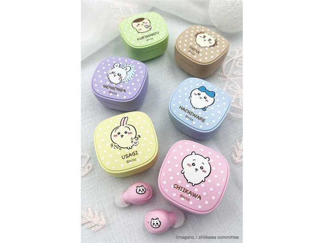 ちいかわやハチワレなど6種、「ちいかわ完全ワイヤレスイヤホン SQ