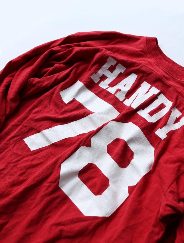 70s CHAMPION FOOTBALL JERSEY ALL COTTON SIZE L - MATIN, VINTAGE