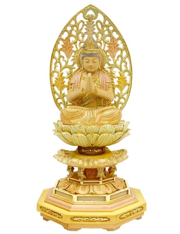 十二支守護本尊八体仏 勢至菩薩 淡彩切金仕上（午） - 仏像の通販