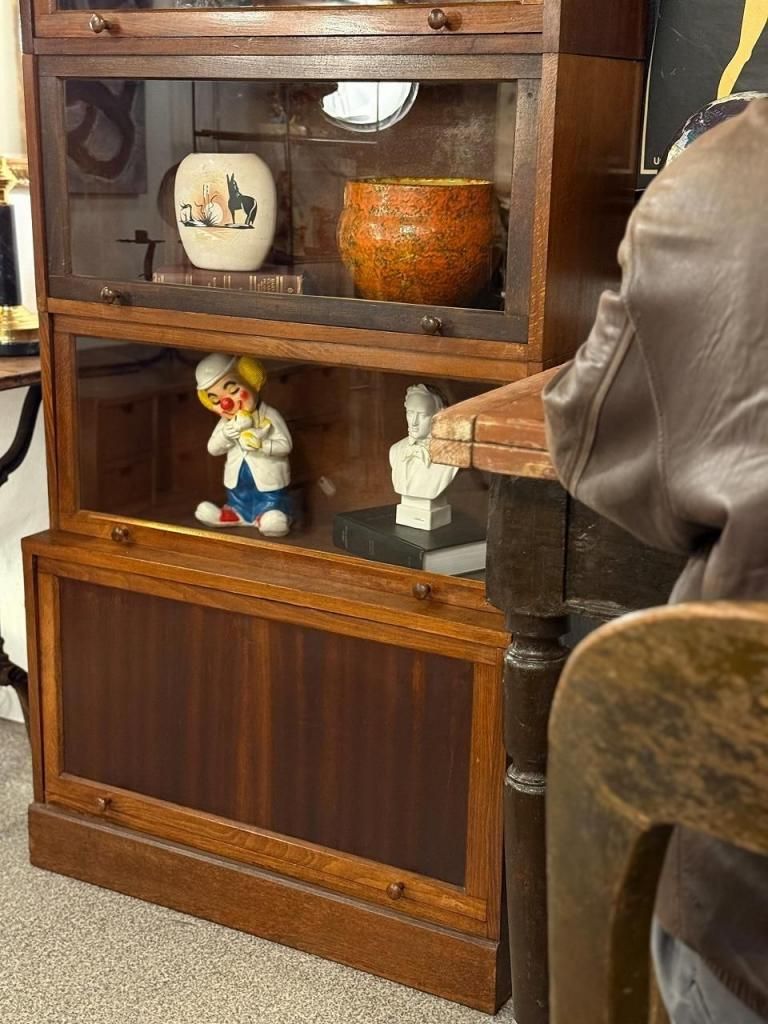 1930-40's ヴィンテージ ウッド ブックシェルフ/ショーケース(同型2点