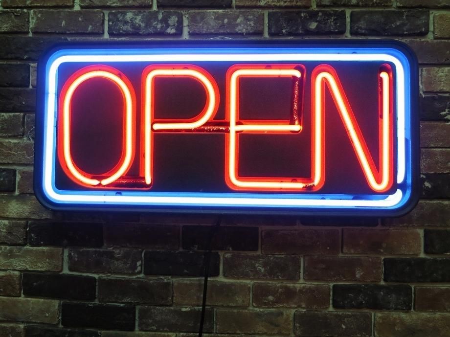 ヴィンテージ OPEN ネオン サイン / ネオン管 - アンティーク